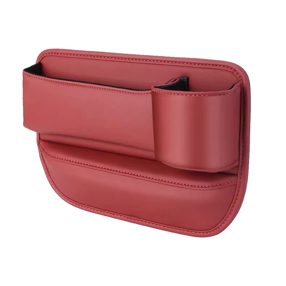 Car Seat  Organizer Leather Multifunction Console Crevice Filler Car Interior Storage Pocket Car Seat Side Drink Phone Holder