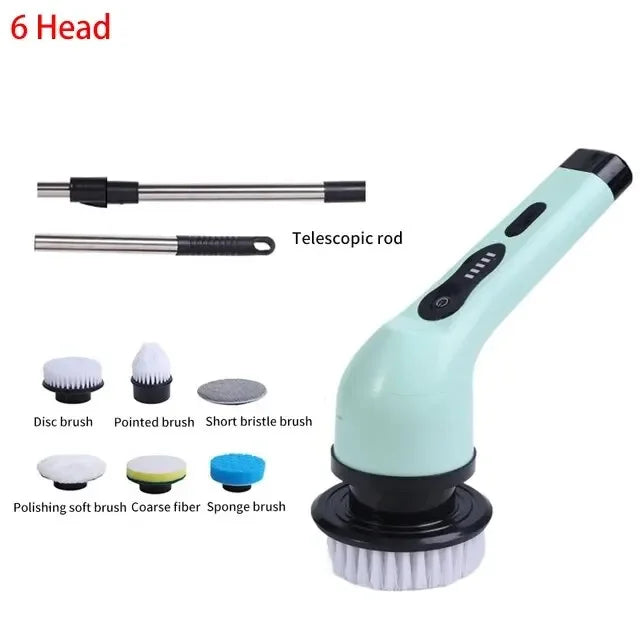Wireless Electric Cleaning Brush Bathroom Window Kitchen Automotive Multifunctional Household Rotating Cleaning Machine