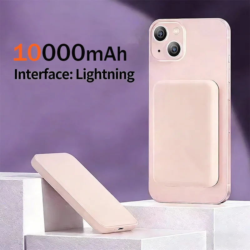 50000mAh Magnetic Power Bank Wireless PD 22.5W Fast Charger For Magsafe Portable Auxiliary Battery For iPhone 17 16 15 14