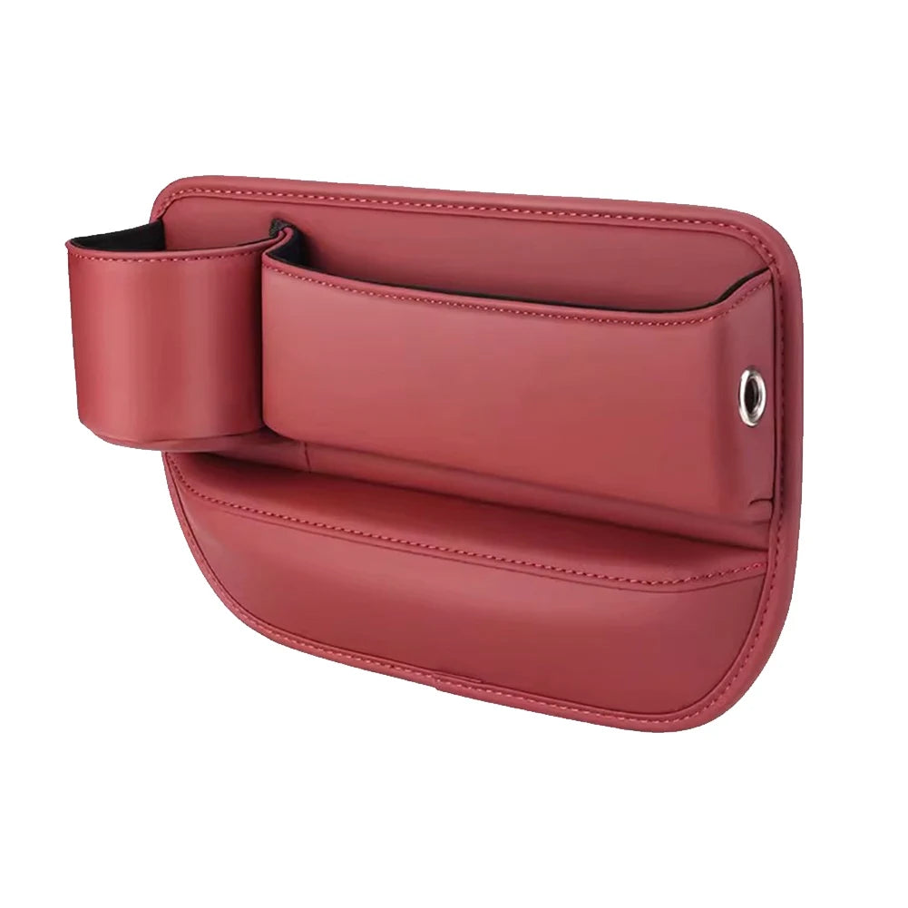 Car Seat  Organizer Leather Multifunction Console Crevice Filler Car Interior Storage Pocket Car Seat Side Drink Phone Holder