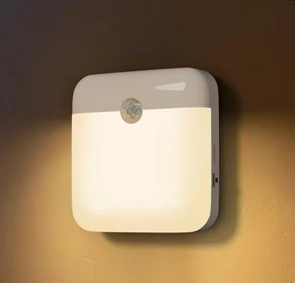 Rechargeable Night Light LED Motion Sensor Lamp Warm Wireless, for Bedroom Stairway Closet Kitchen Wardrobe